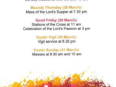 Holy Week Timings - St Aldhelm's Church Malmesbury